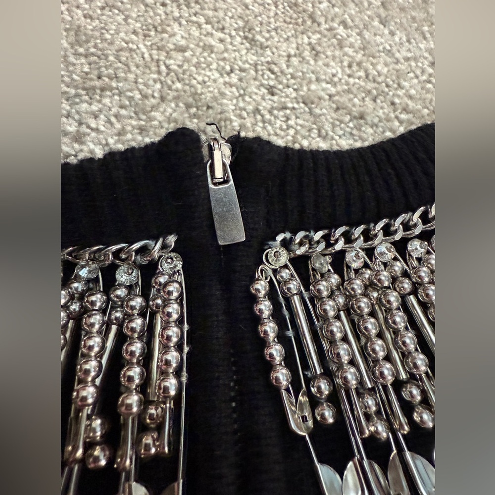 Michael Kors Collection - Stunning Beaded Chainlink Cashmere Sweater - size XS - Picture 11 of 12